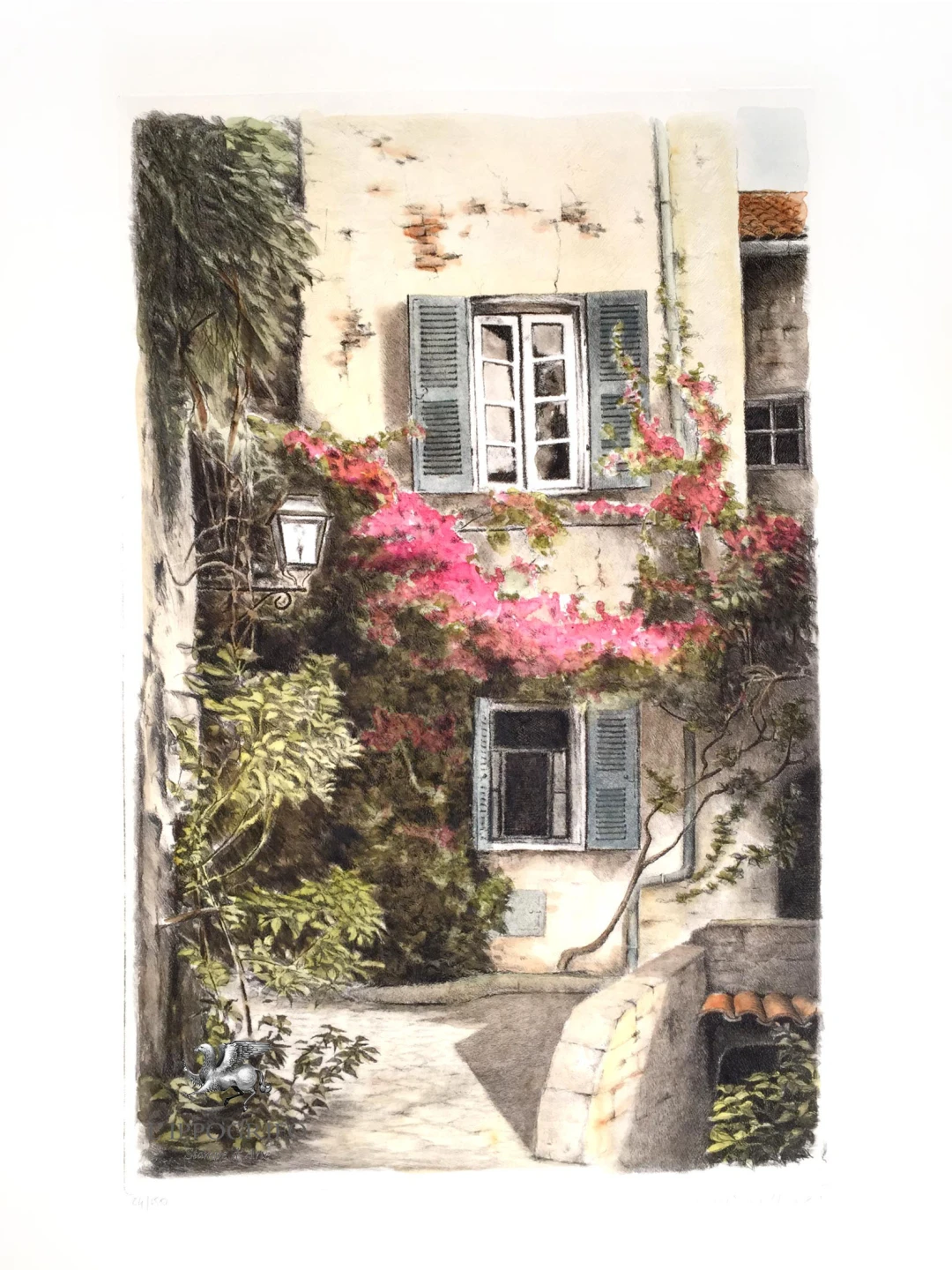 House with Bougainvillea