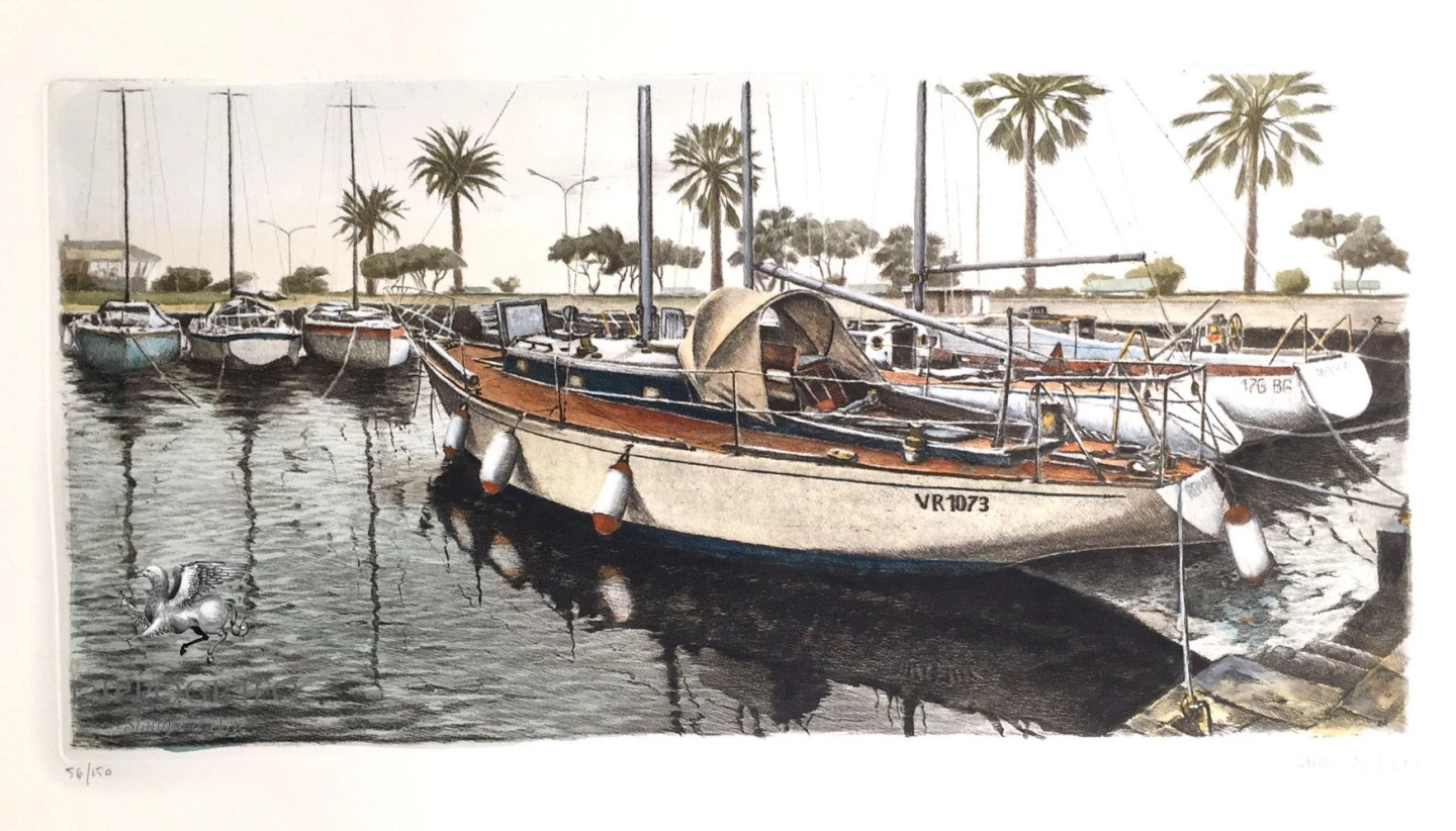 Sailing boat in Viareggio