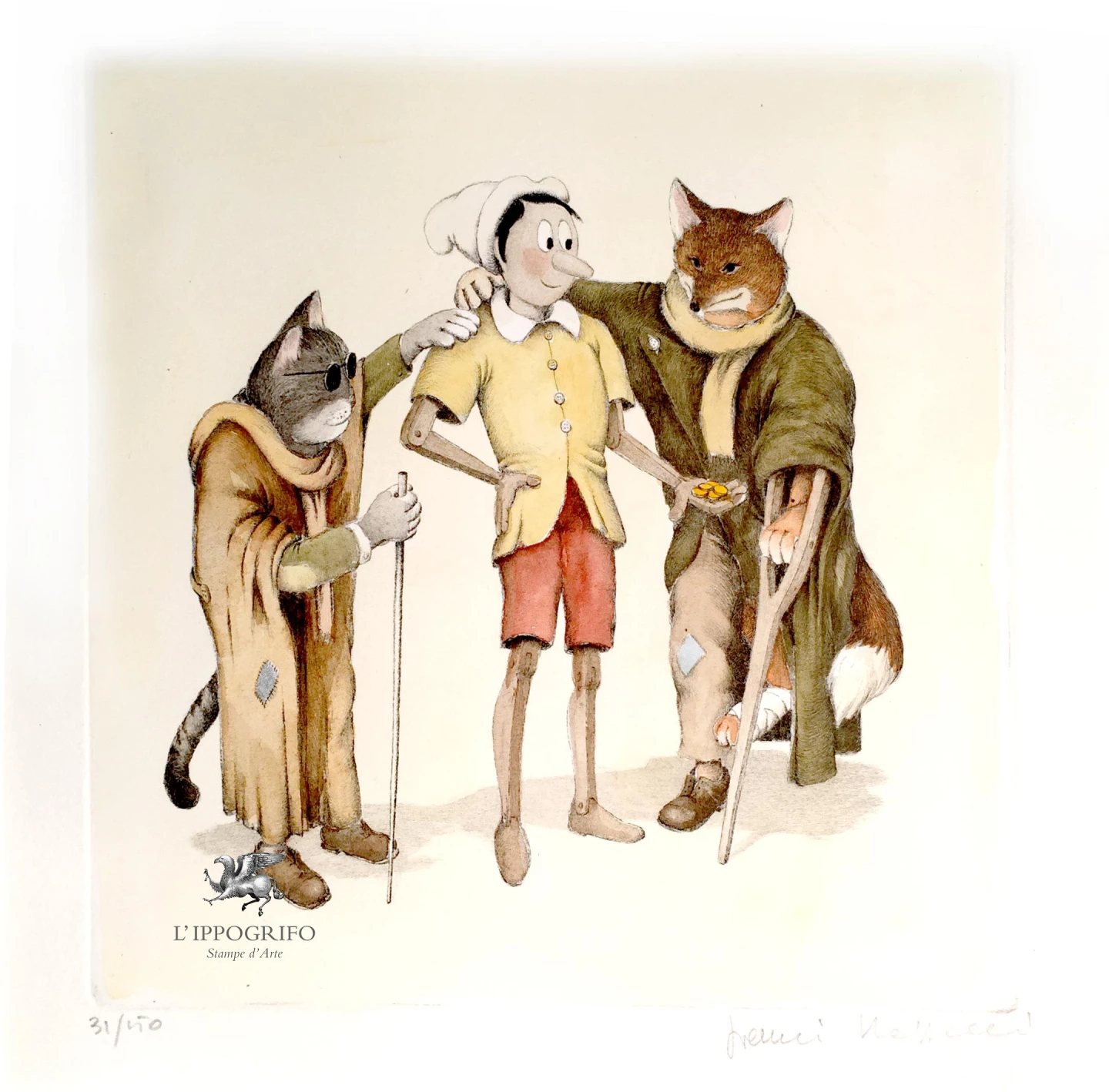 Pinocchio, the Cat and the Fox
